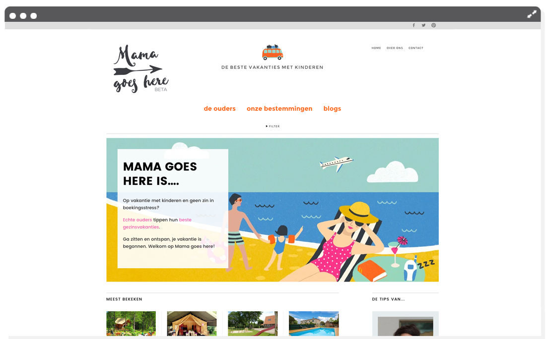 Website Mama goes here home | Mimimou