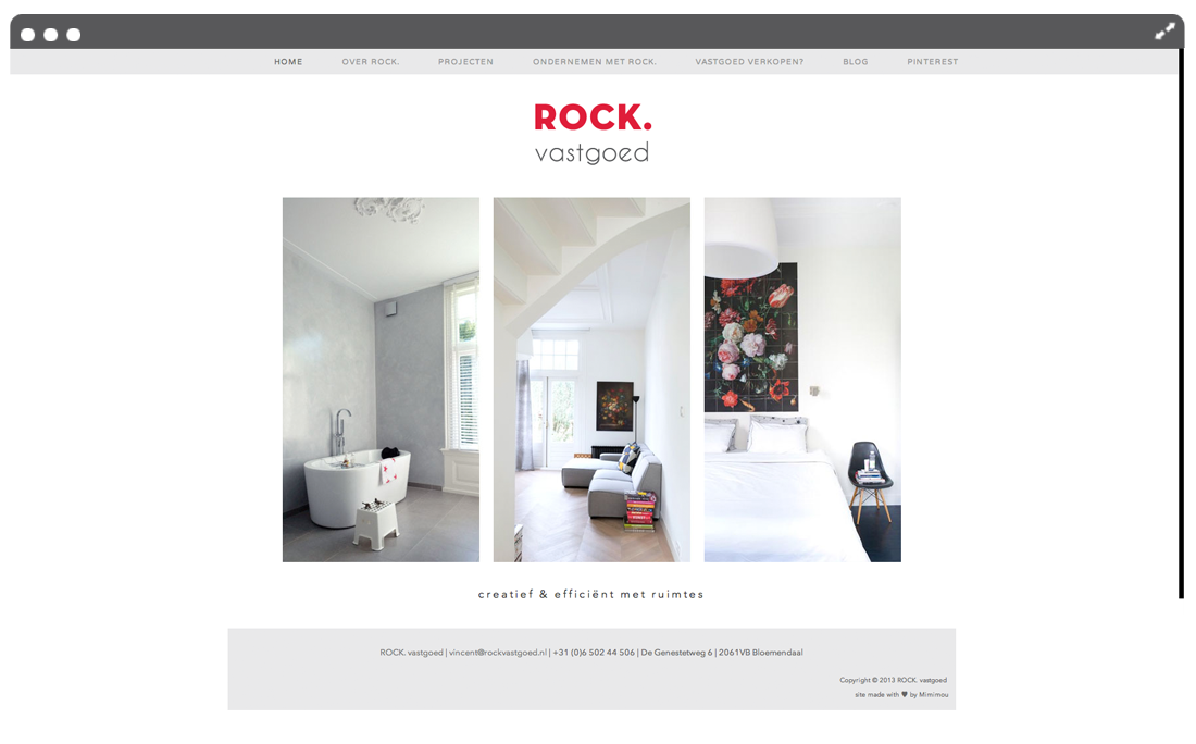 Website ROCK vastgoed home